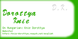 dorottya knie business card